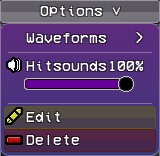 The two note types that already come with the game