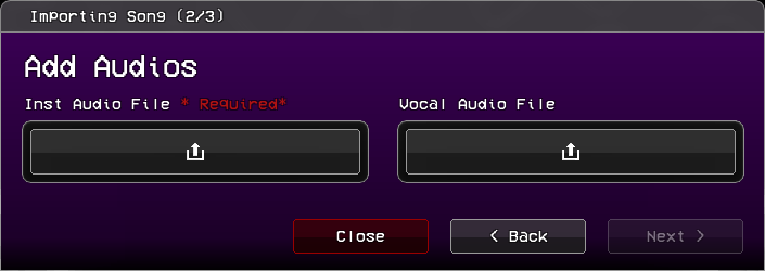 Add Audios