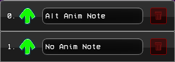 The two note types that already come with the game