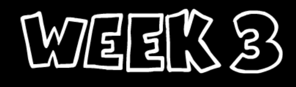 Name of the week in the up right corner
